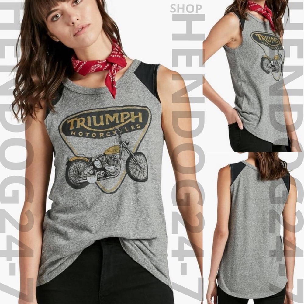 LUCKY BRAND TRIUMPH W/BLK LINES ALLOVER WOMEN'S TE